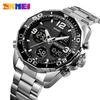 SKMEI 1649 Chrono Alarm Male Clock Reloj Hombre Dual Movement Sport Mens Watches Rotatable Ring Quartz Digital Men Wristwatches
