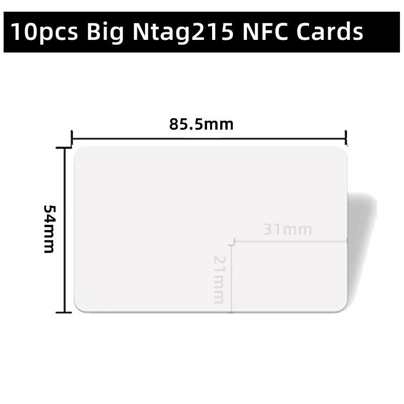 10pcs NTAG215 NFC Card Tag Can Written by Tagmo Works with Switch Available for All NFC Mobile Phone