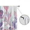 2er Set Vorhänge mit Blattmuster, Polyester, maschinenwaschbar, geeignet für Schlafzimmer-, Wohnzimmer-, Küchendekoration