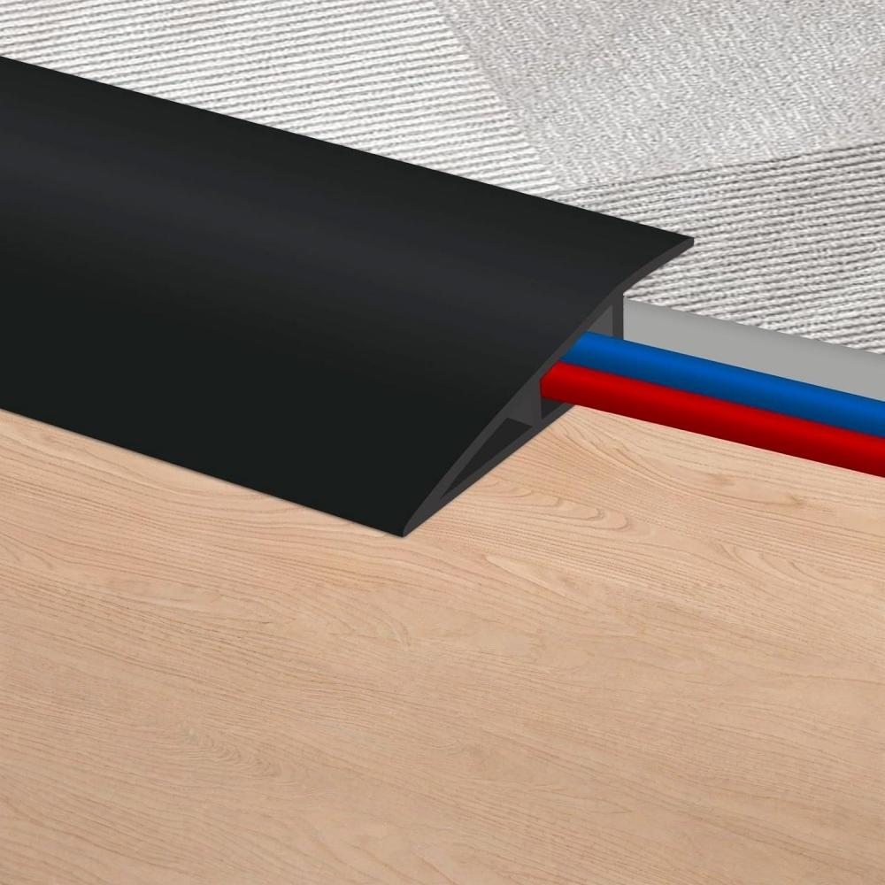 1pc 1mX5cm Floor Transition Strip Non-slip PVC Doorway Edge Self-Adhesive Doorways Threshold Ramp Home Partition Decoration