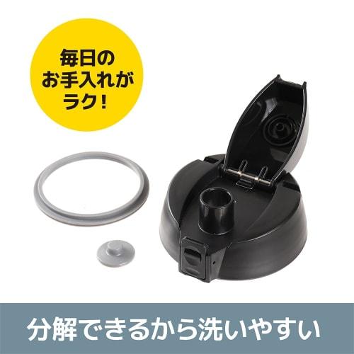 FREEAP Insulated Water Bottle, Large Capacity, 2 Liter, Sports Jug, Wide Mouth, Easy to Clean, Outdoor Use, K-10818 (Metallic Gray)