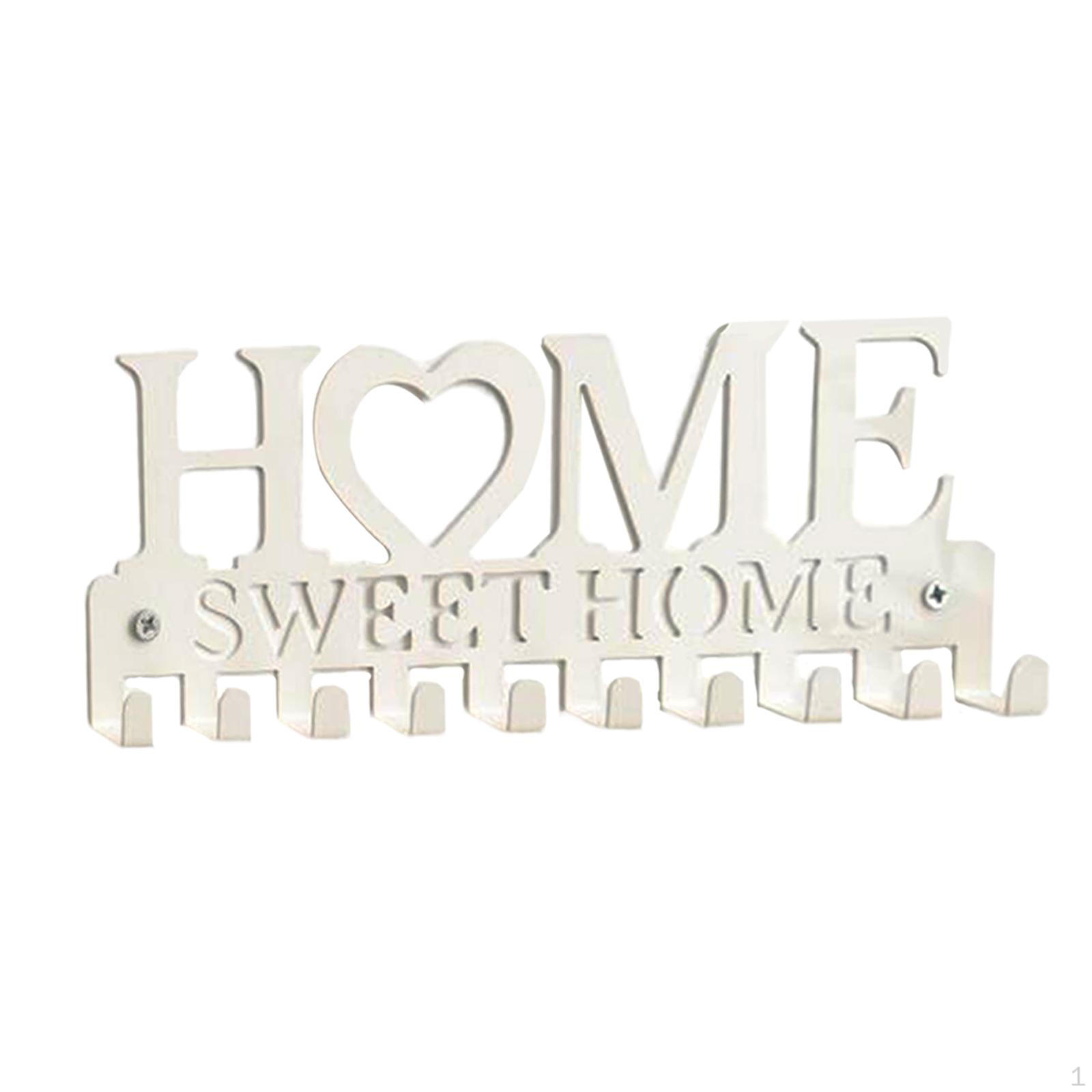 

Key Holder Hooks Organizer Sweet Home for Decorative Front Door