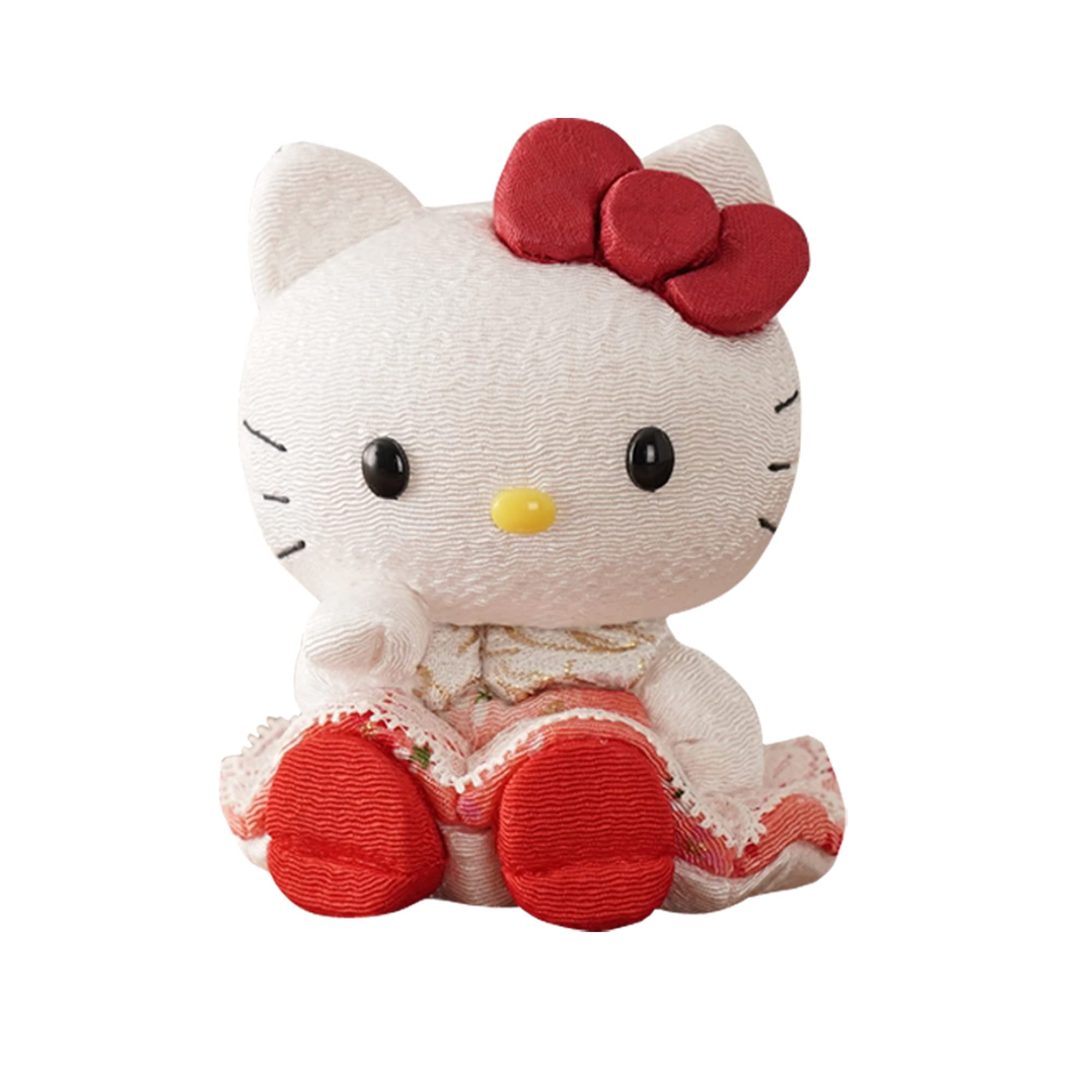 

Lucky Hello Kitty (seated) [red] Hello Kitty, Hello Kitty, doll, Toko Kakinuma, wooden doll, lucky cat, Kakinuma doll