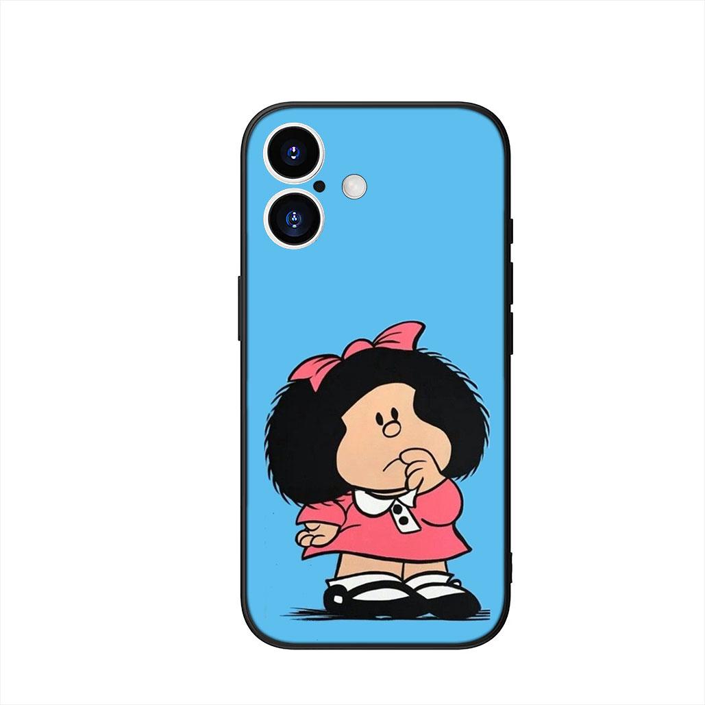

Cute M-Mafaldas Cartoon Phone Case for Samsung Galaxy A55 A54 A25 A36 A17 A26 A35 A33 A34 A14 A37 S8 S9 S20 S21 FE S10 Plus Galaxy S20+