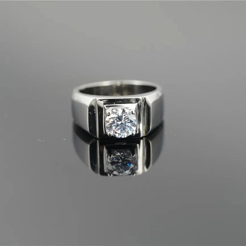 Men Elegant Noble Ring Forefinger Personality Domineering Hipster Simulation Diamond Marriage Party Daily Rings Fine Jewelry