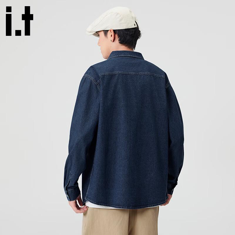 CHOCOOLATE Men's Trendy Denim Shirt Jacket