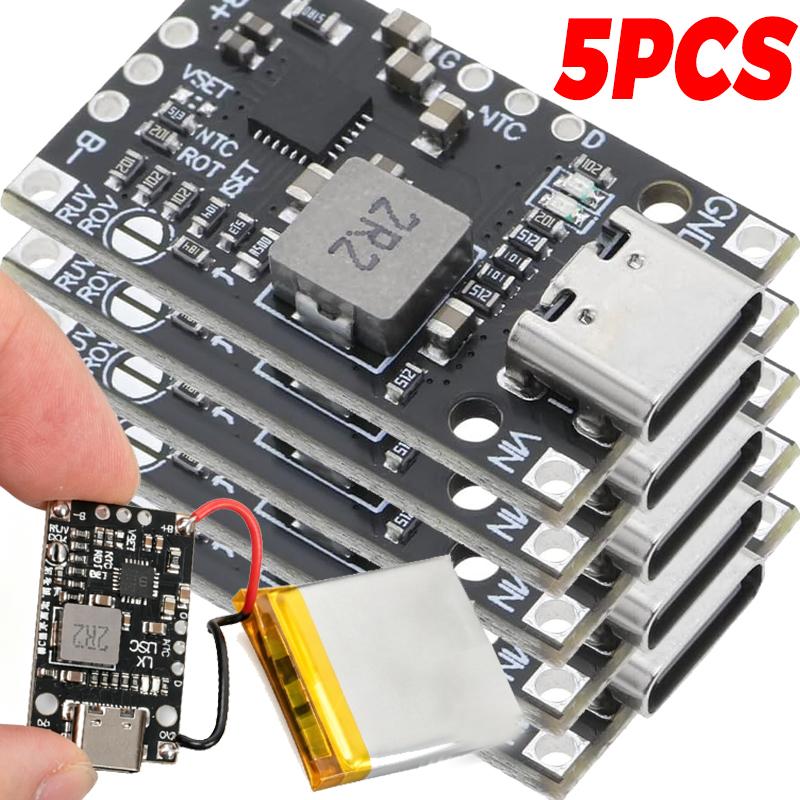 1/5x Type-C Lithium Battery Buck Boost Fast Charging Module Universal LiPo Battery Charging Board DIY RC Car Drone Power Module