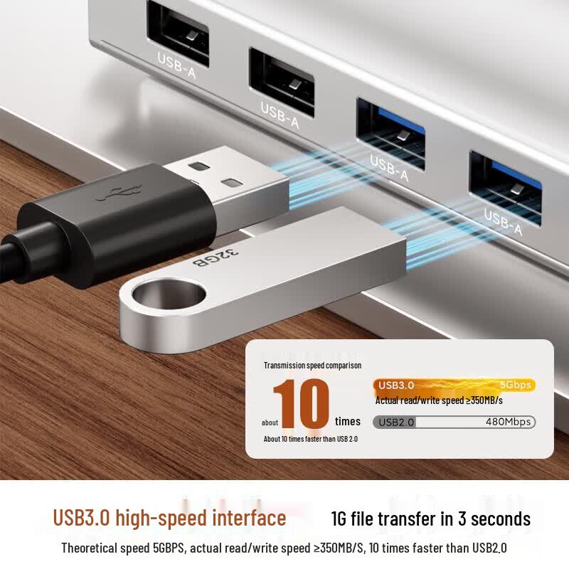 Jichuan 360° Rotating Laptop Stand with USB 3.0 Hub