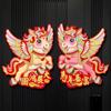 1 Pair Flocking Paper 2026 Zodiac Horse Stickers Spring Festival Couplets  Lunar New Year