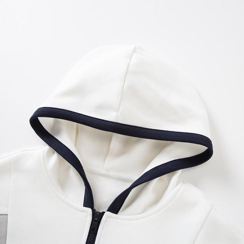 Tonlion Girls' Casual Color-Blocked Hooded Two-Piece Set