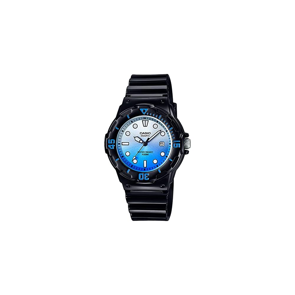 Casio LRW-200H-2EV Analog Watch Gloss Black Blue Metallic Women s Kids Overseas Model