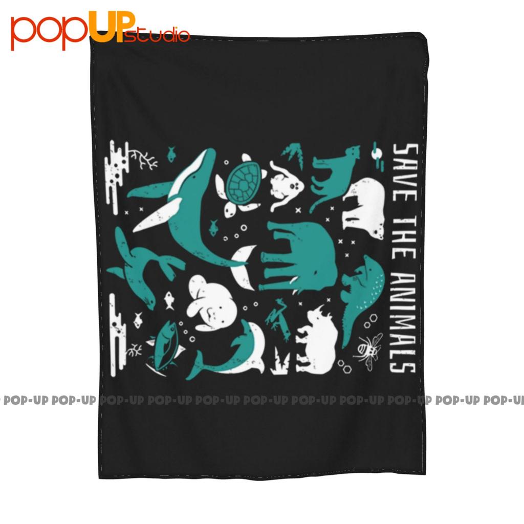 Save The Animals , Endangered Animals Pet Lover Ultra-Soft Blanket Quilt Winter Sofa Cover Bed Covers