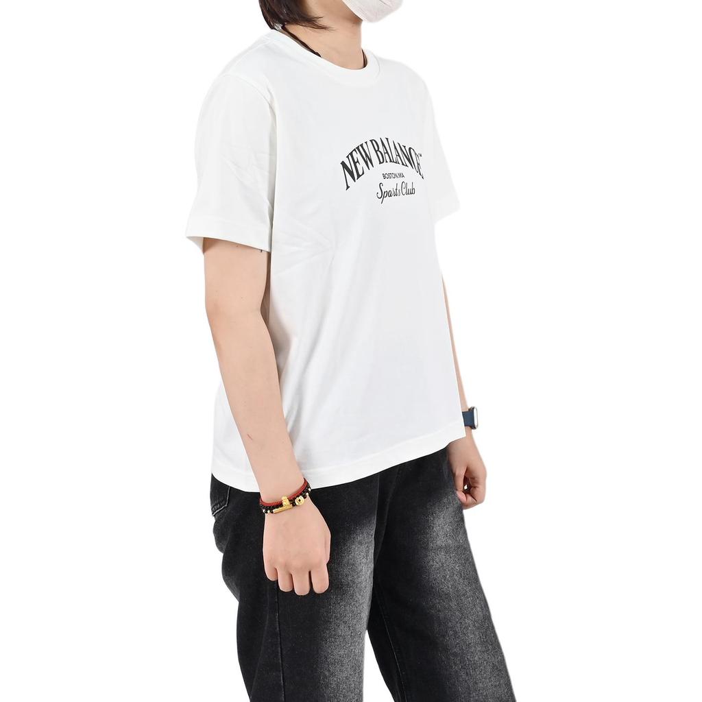 New Balance T Shirts Women's Ivory White Crew Neck Moderate Other NEF31292-IV