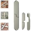 Stainless Steel 2-In-1 Camping Cutlery Knife And Fork Set Rustproof Multifunctional Utensils
