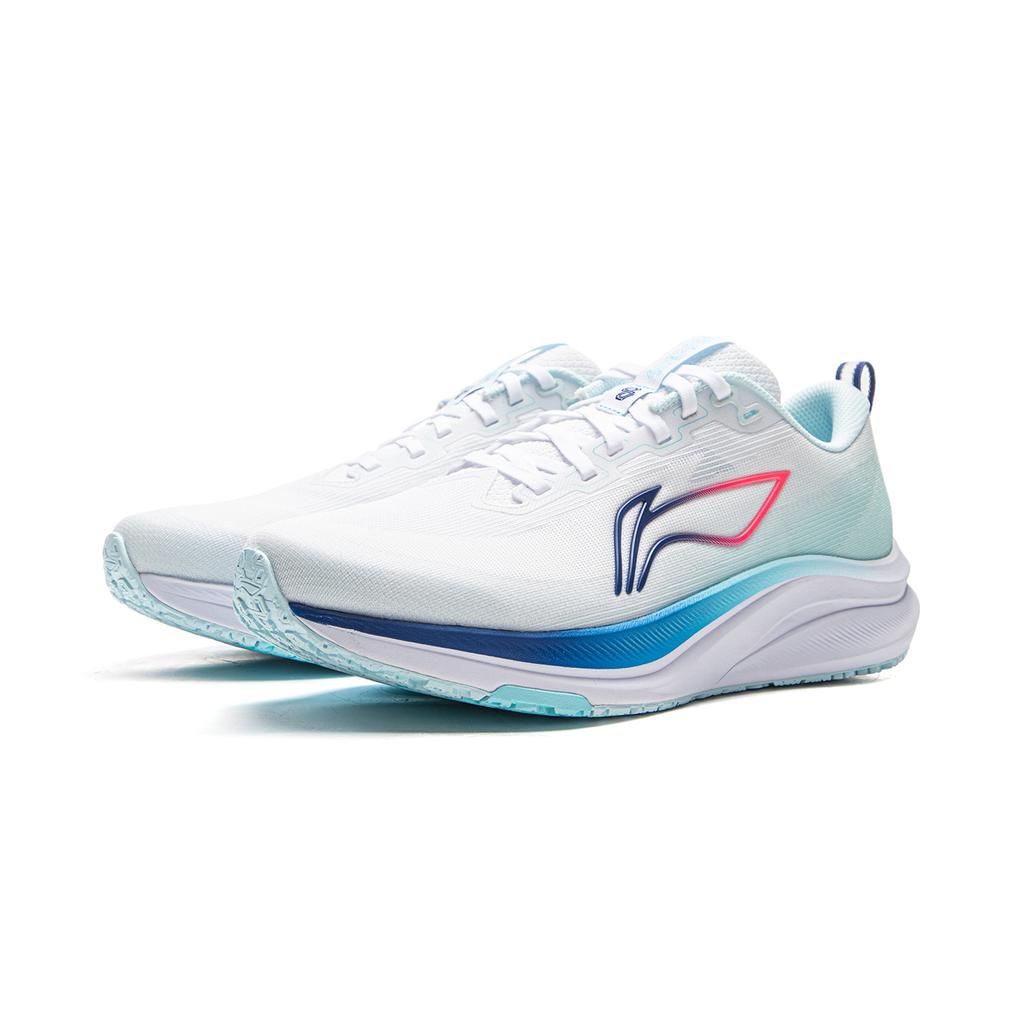 Li Ning Red Rabbit 8 Test Exam Cushioning Speed Marathon Training Professional Running Shoes Men Running Shoes White Blue ARPV001-25
