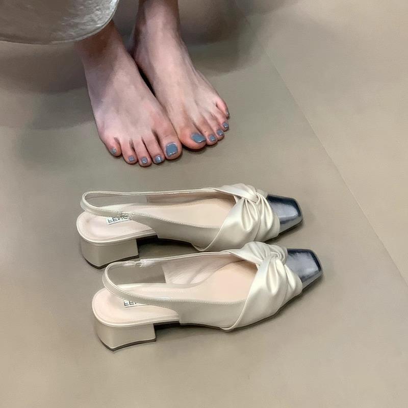 

Баотоу сандалии на квадратном каблуке обувь летняя модная темпераментная повседневная на высоком каблуке Мэри Джейн туфли-лодочки 39 абрикосовый