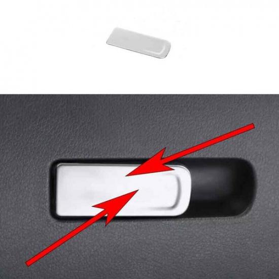 22-23 Steel Silver For Benz C-Class W206 Co-Pilot Storage Box Trim Handle Panel