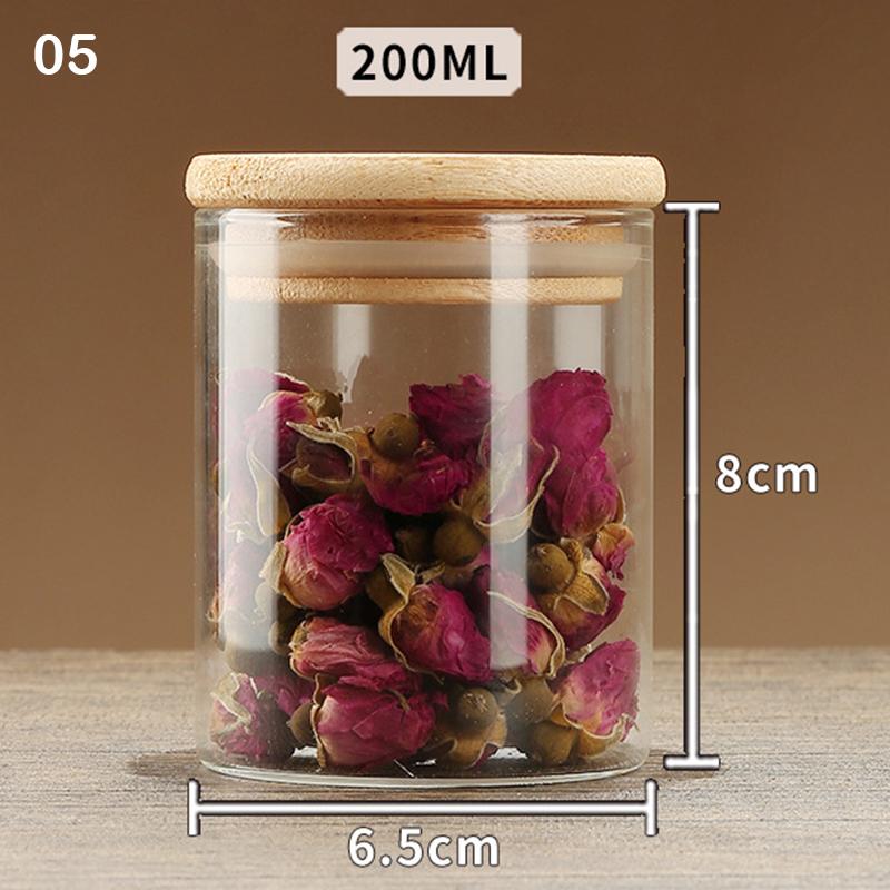 Sealed Food Storage Box Pots Glass Jar Coffee Jars With Lid Transparent Cereal Candy Dried Jars Fridge Storage Tank Containers