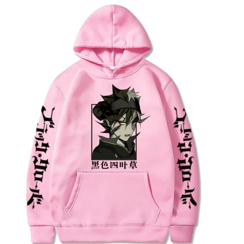 Harajuku Anime Black Clover Asta Unisex Manga Bedruckte Hoodies Herren Hoodie Winter Warm Langarm Street Casual Sweatshirt