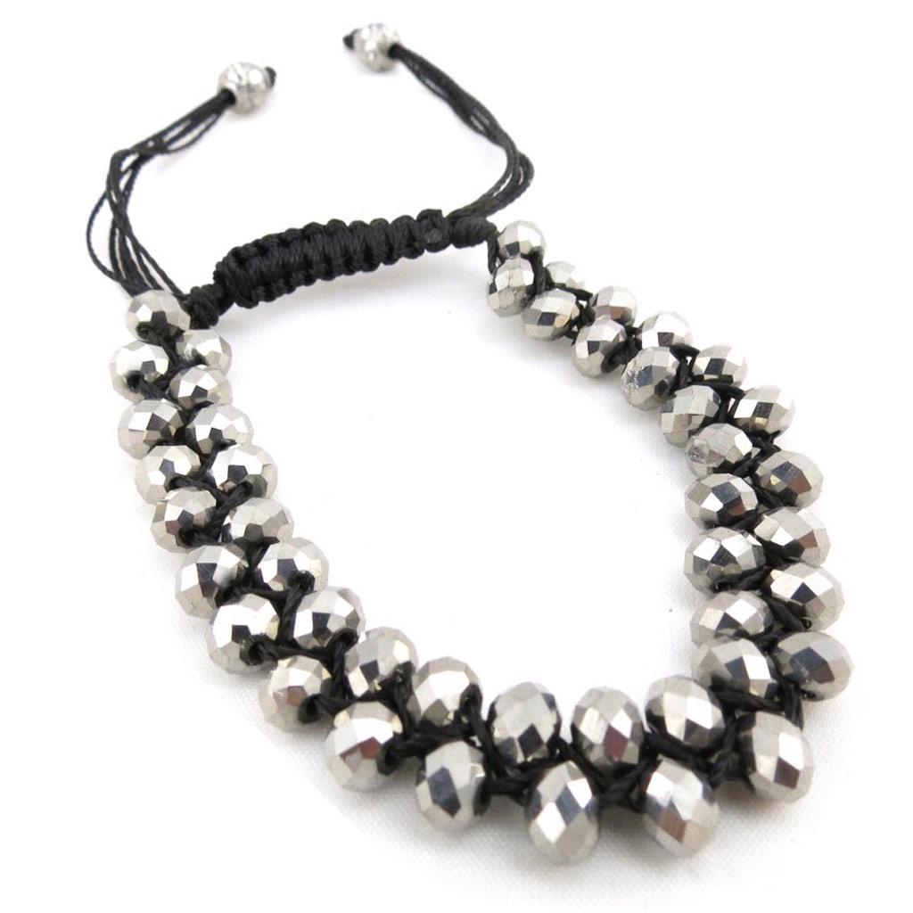 Les Trésors De Lily [J3620] – Schwarzgraues „Minéralia“-Designerarmband