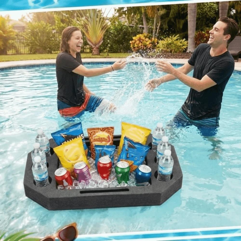 Waterproof Floating Drink Rack Multi-Hole Drink Floating Tray Pool Drink Float  Party