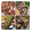 Silicone Chocolate Bars Mold Easy Release Wax Melting Mold for Sugar Cakes Ice Cream Food Grade Reusable DIY Chocolate Making Kit