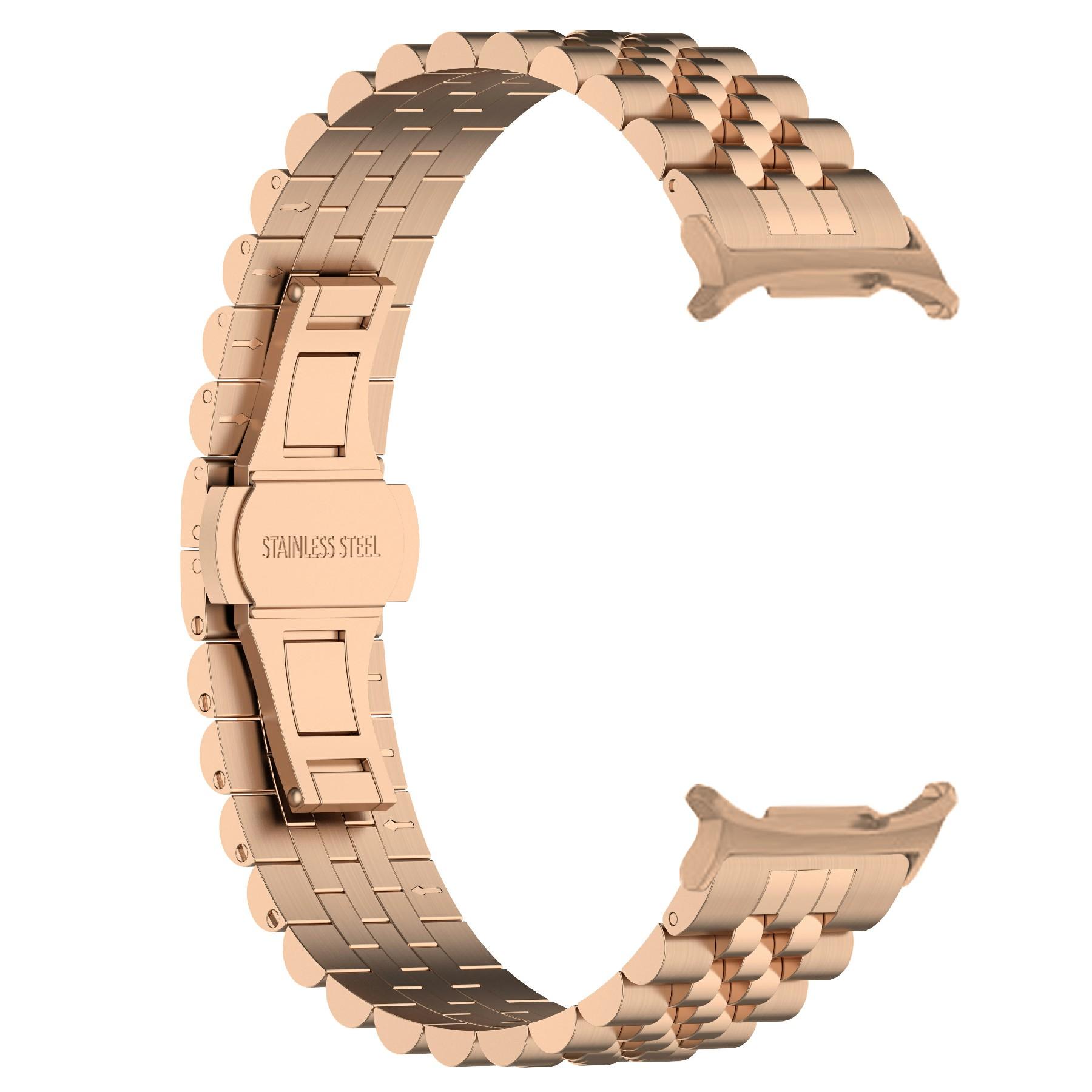 

Ремешок для часов Samsung Galaxy Watch Ultra 47 мм, ремешок из нержавеющей стали с инструментом для снятия ремешка Rose Gold