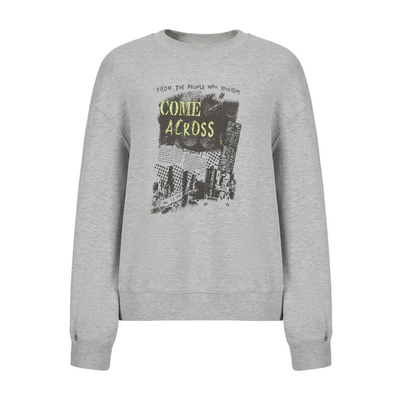 

Elva Island Women s Autumn/Winter Long-Sleeve Printed Round Neck Sweatshirt S