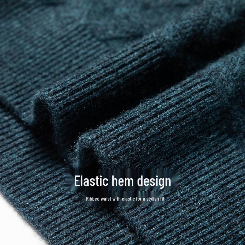 Pierre Cardin Men's Merino Wool Cable Knit Sweater