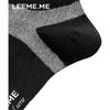 Limi [Deodorizing And Antibacterial] Men's Socks for Spring And Summer, Odor-Resistant Men's Socks, Short Socks, Black/gray 2+ White/gray 2