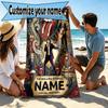 Custom Name Personalized The Rolling Stones Print Beach Towel, for Trip Camping Beach Party Home Decor, Birthday Gift for Family & Friends