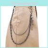 Gothic Skeleton Waist Belt With Metal Chain And Lobster Clasp For Streetwear Fashion
