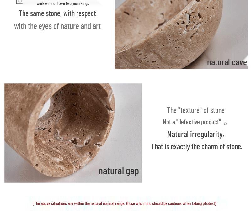 Japanese Wabi-Sabi Yellow Travertine Pendant Light, Retro Mid-Century Style for Bedroom, Homestay, or Restaurant.