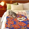 Artist V-Virginie C-Cognet Throw Flannel Throw Blanket, Lightweight Cozy, Durable Washable Cute Cool