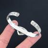 Womens day Deal Trillion Natural Fume Agate Engagement Bangle Jewelry 925 Silver