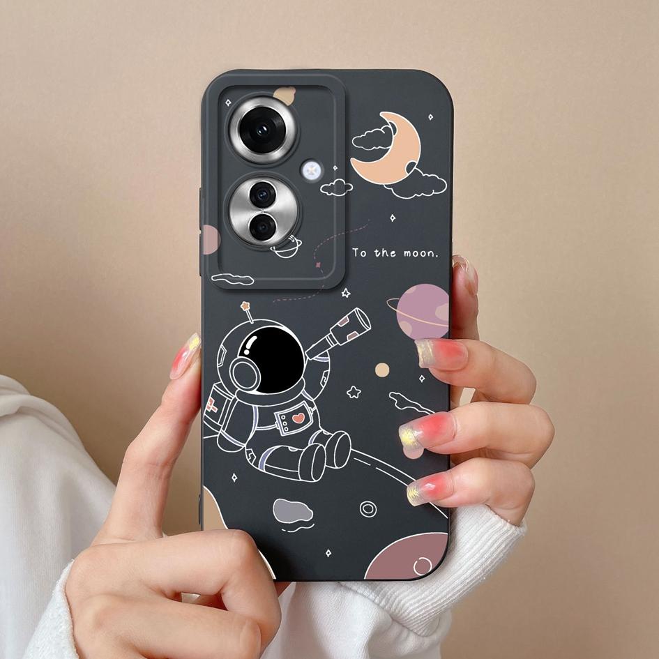Husă pentru OPPO A60 A59 Realme C65 12x Reno11 Pro Husă de telefon Minunat Pilot de astronaut rezistent la șocuri Silicon lichid moale Caps populare pentru OPPO