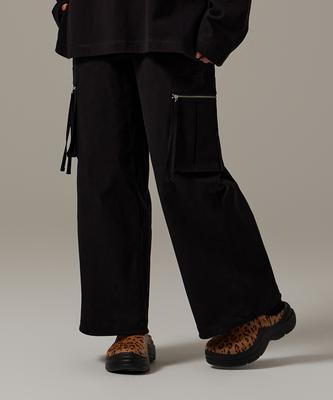 LIFEWORK Women'S Lw3 Zipper Pocket Wide Pants