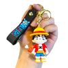 One Piece Series Luffy Ace Zoro Keychain Cross-border Popular Claw Machine Prize Gift for Girls On Festivals Kawaii Cute