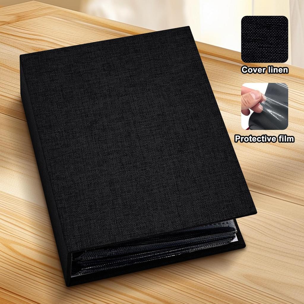 Photo Album 4x6 100 Pockets for Wedding Gifts,Linen Hardcover Picture Albums for Family Anniversary Baby Vacation Pictures
