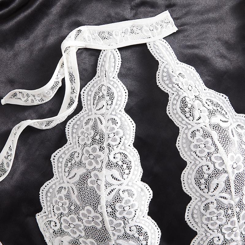 Sexy Lingerie For Women One Piece Transparent Lace Sling Pajamas Porn Bodysuit Deep V Crotchless Teddy Baby Doll Erotic Costumes