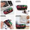 Stationery Pencil Case 300D Polyester Portable Zipper Closure with Main Compartment Mesh Pocket and Pen Slots for School and Study