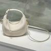 Cowhide crescent bag handbag underarm bag 2025 new casual shoulder bag messenger bag first layer women's bag mini