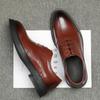 Soft leather men's shoes autumn leather men's soft leather business leather shoes wedding shoes men's formal casual leather shoes extra large size sh