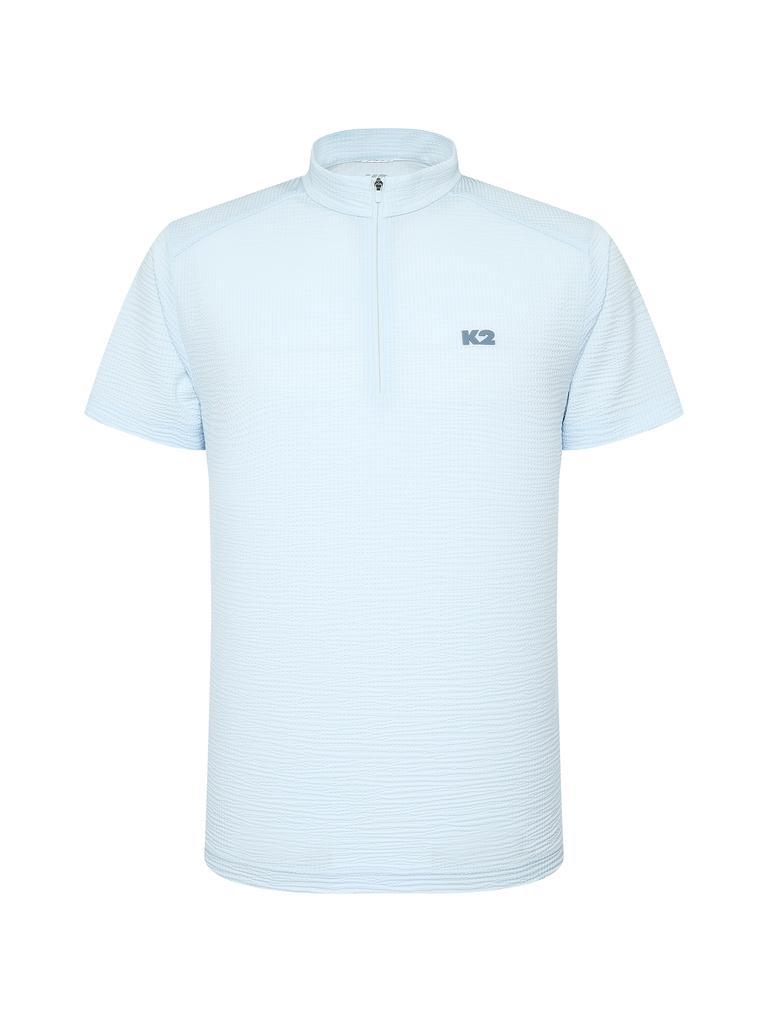 K2 Surround Short Sleeve Zip-Up_Blue Aura