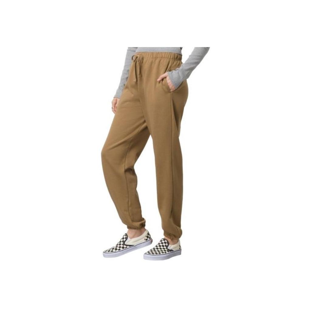 Vans Solid Color Small Logo Embroidered Drawstring Knit Jogger Pants Women Bottoms Yellow VN0A7YS5DZ9