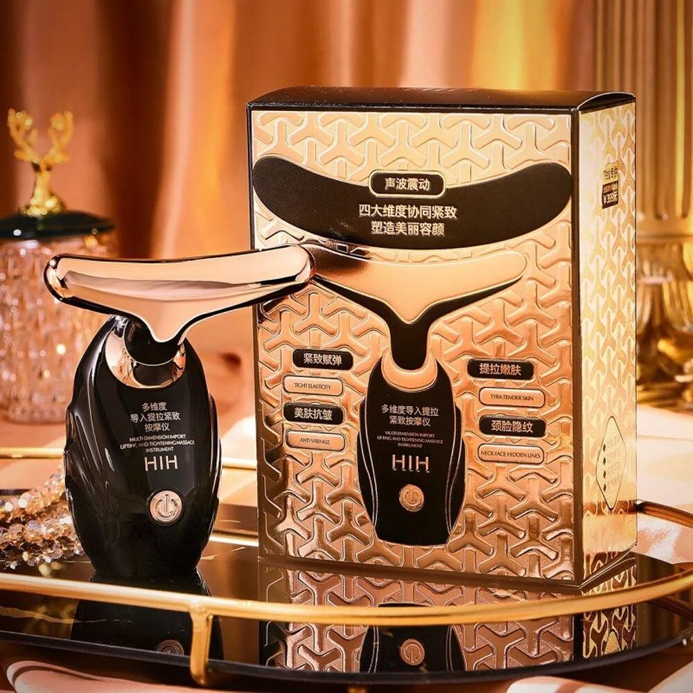 3 In 1 Facial Lifting Device Neck Facial Eye Massage Face Slimmer EMS Beauty Skin Tightening Wrinkle Anti Face Massager Beauty Device