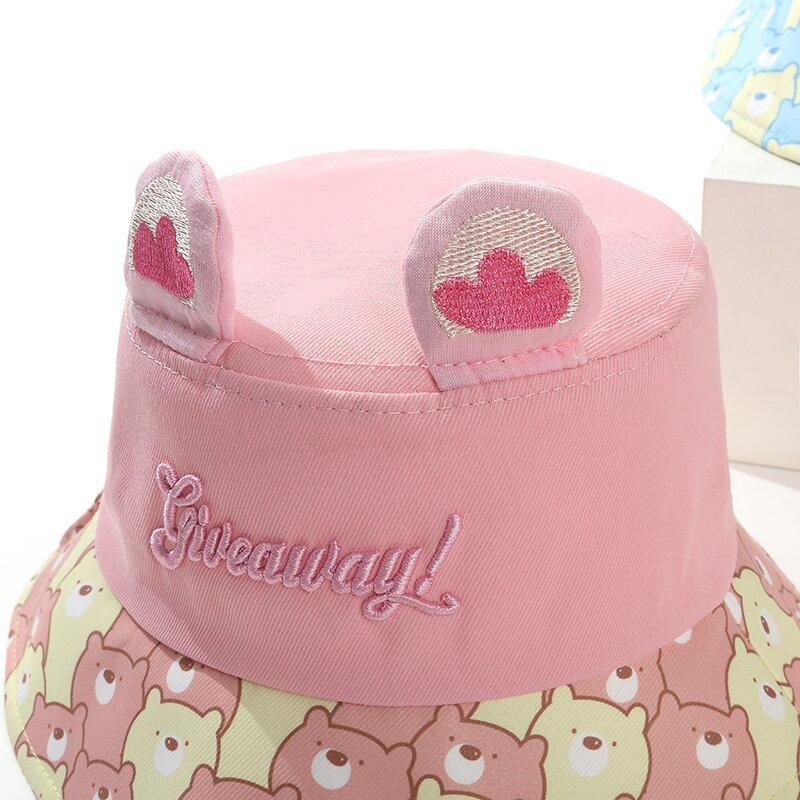 Children's Cartoon Animal Sun Protection Hat - Summer Boy's Cute Sunshade Hat - Girl's Fisherman Hat 