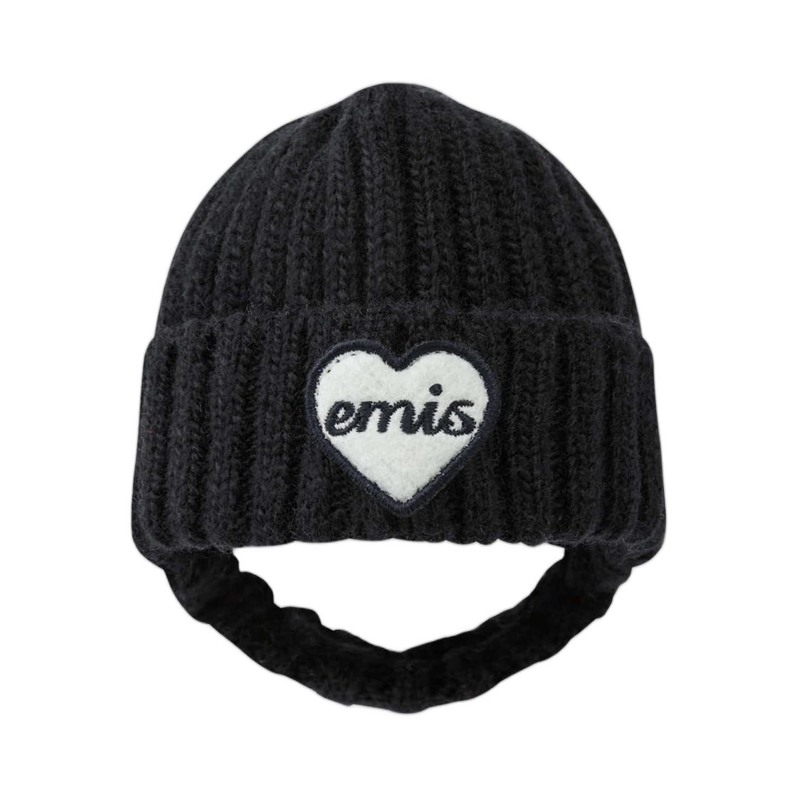 EMIS Pet Heart Wappen Beanie Dark Navy ONE SIZE