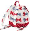 COLORFUL CANDY STYLE Backpack for Perfect for First Cute Polka Dot and Striped French Ribbon Design Includes Pocket Tissue Pouch Girls, Baby/Kids
