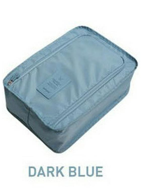 

Водонепроницаемый складной мешок для обуви и сумочки в корейском стиле, дорожный пылезащитный мешок синий